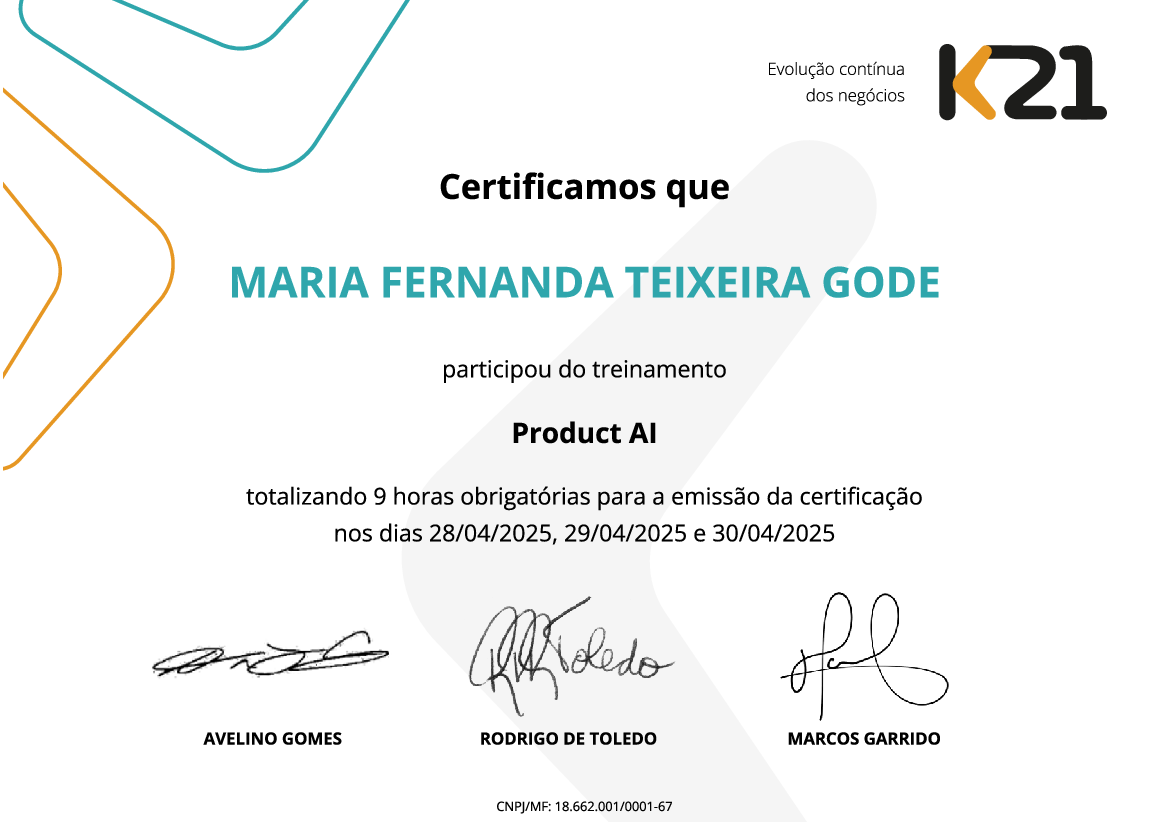 Certificado K21